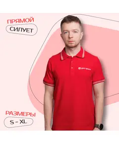 Поло с логотипом Gem Space, Размерный ряд: L