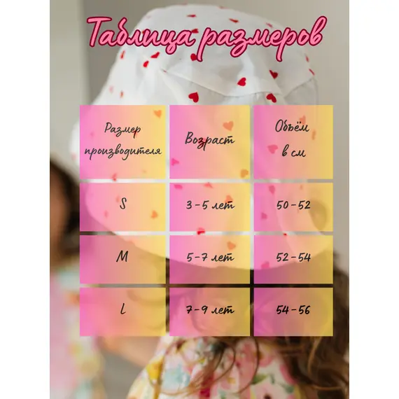 Панама детская, Размер панамки: S / 50-52, изображение 5